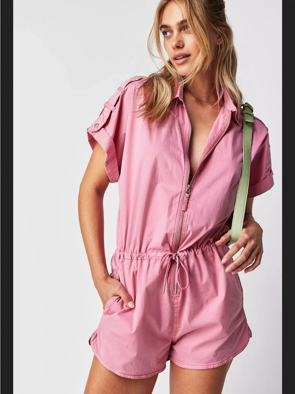 Pistola Meg Romper Pink color:Flamingo New size Small